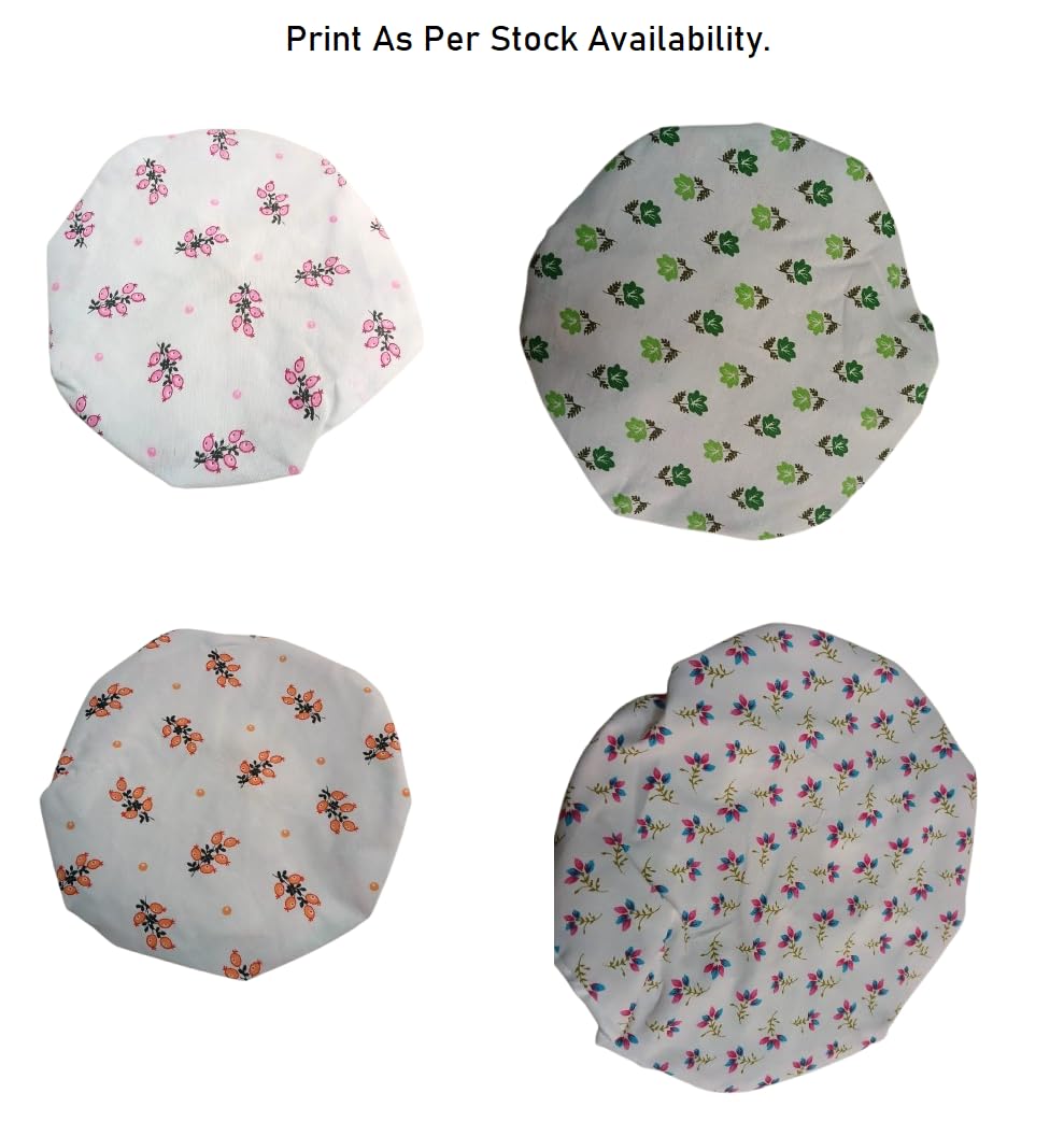 Beautiful Matka Cover with Rubber Grip Size Adjustable Made with 100% Cotton Washable and Reusable Cloth (Pack of 2, Multicolor) - Image 4